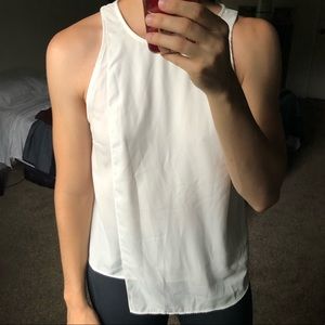 White asymmetrical tank